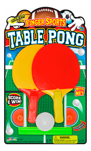 Kit Ping Pong De Mesa Infantil Paletas + Pelota + Red Ja-ru