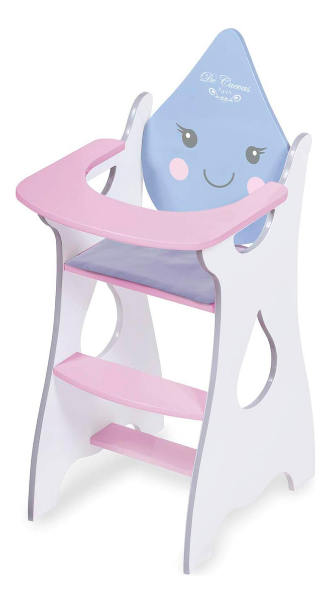 Silla Comer Sillita Madera Para Muñeca Estrella De Cuevas Tx