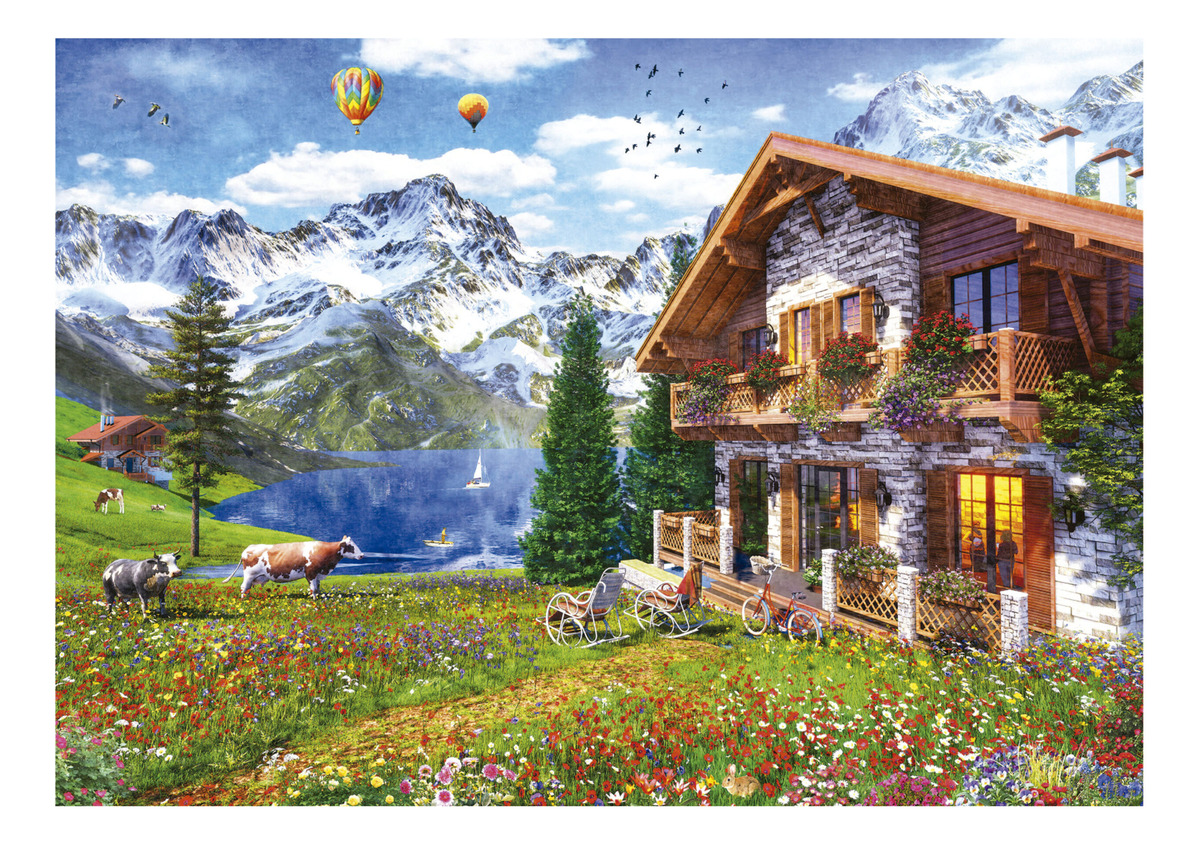 Puzzle Rompecabezas Chalet En Los Alpes 4000 Piezas Educa Tx