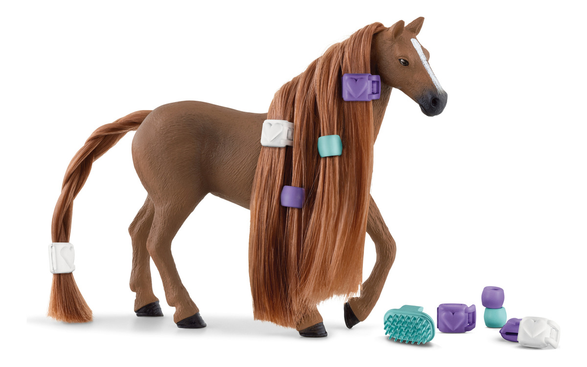 Figura Yegua Pura Sangre Inglesa Schleich Pelo Cepillable Tx