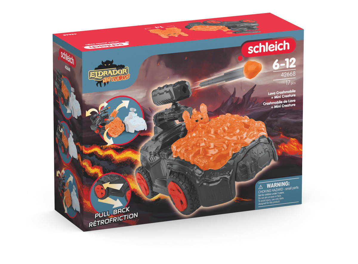 Set Crashmóvil Lava Mini Criatura Eldrador Schleich Trex