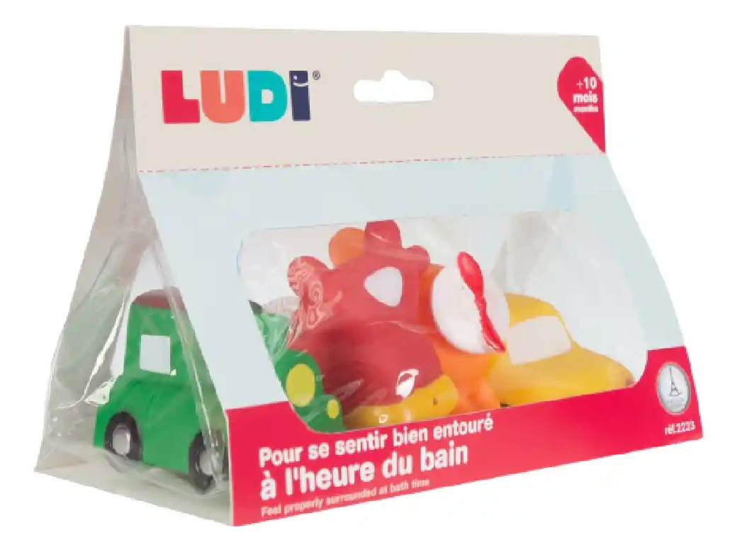 Juguetes De Baño Ludi Rociadores Vehiculos Coloridos Trex