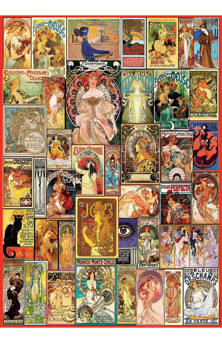 Puzzle Rompecabezas Collage Art Nouveau 1000 Pcs Educa Trex