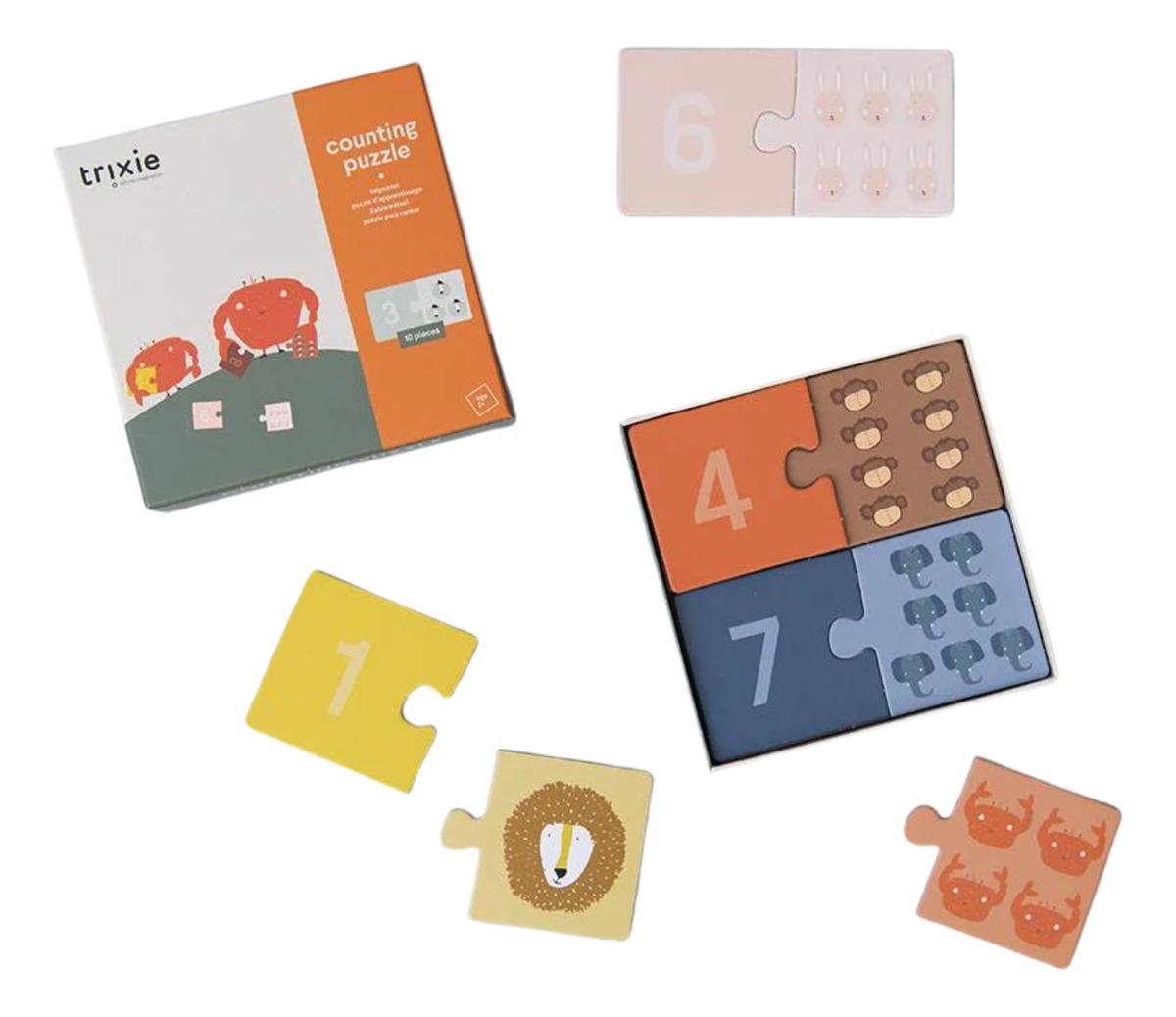 Puzzle Infantil Contar Numeros Aprender Didactico Trixie Trx