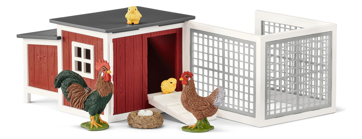 Set Granja Gallinero Pollitos Coleccionables Schleich Trex