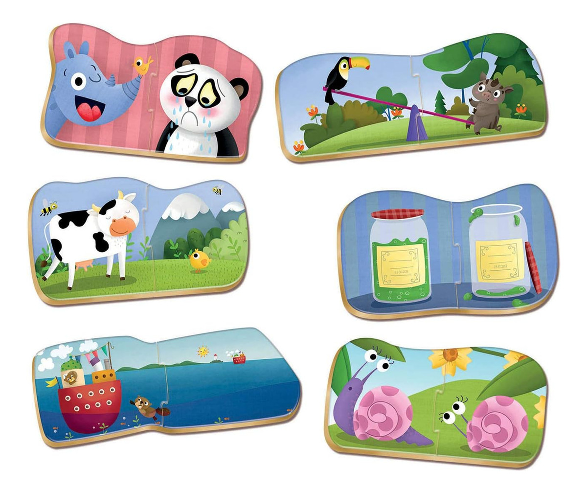 Puzzle Infantil Educativo Opuesto 6 Pcs Educa Baby Trex