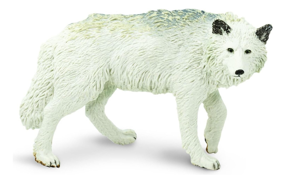 Figura Realista Lobo Blanco Salvaje Safari Trex