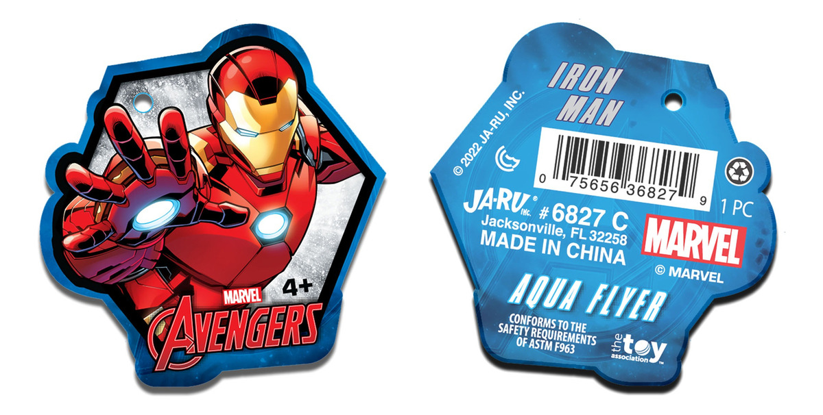 Frisbee Platillo Marvel Ja-ru Juego Iron Man Hulk Spider Man