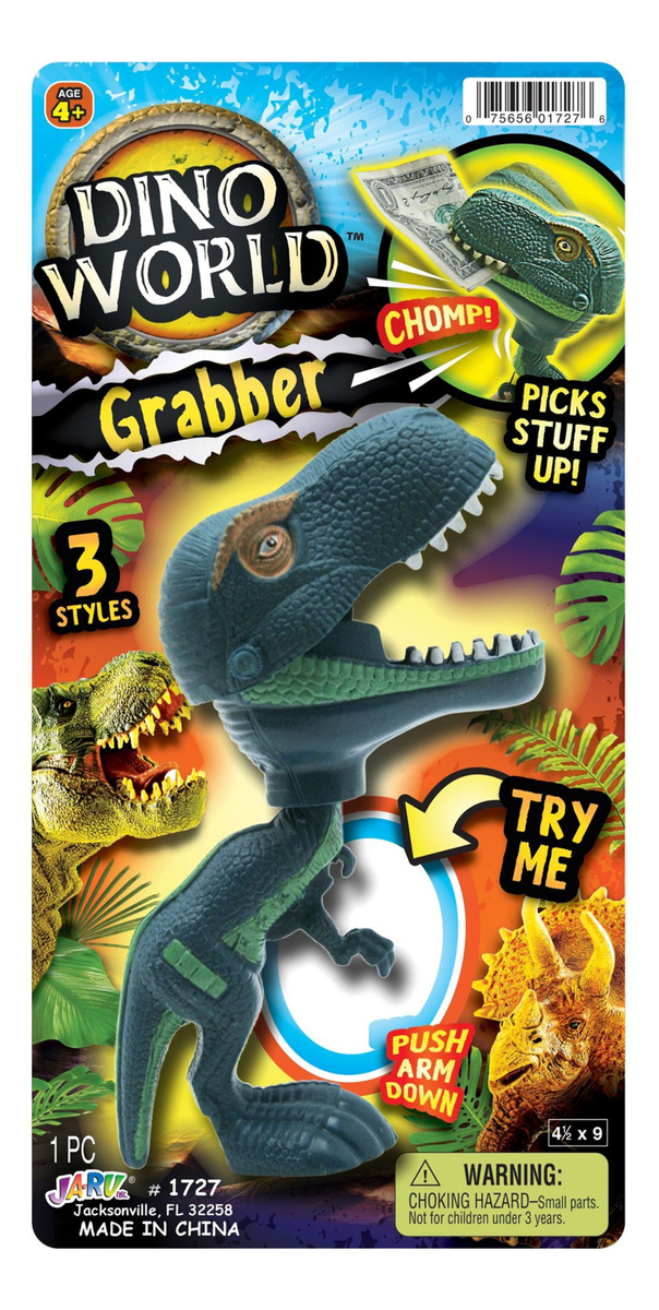 Juguete Pinza Dinosaurio Cabezon Tiranosaurio Rex Trex Jaru