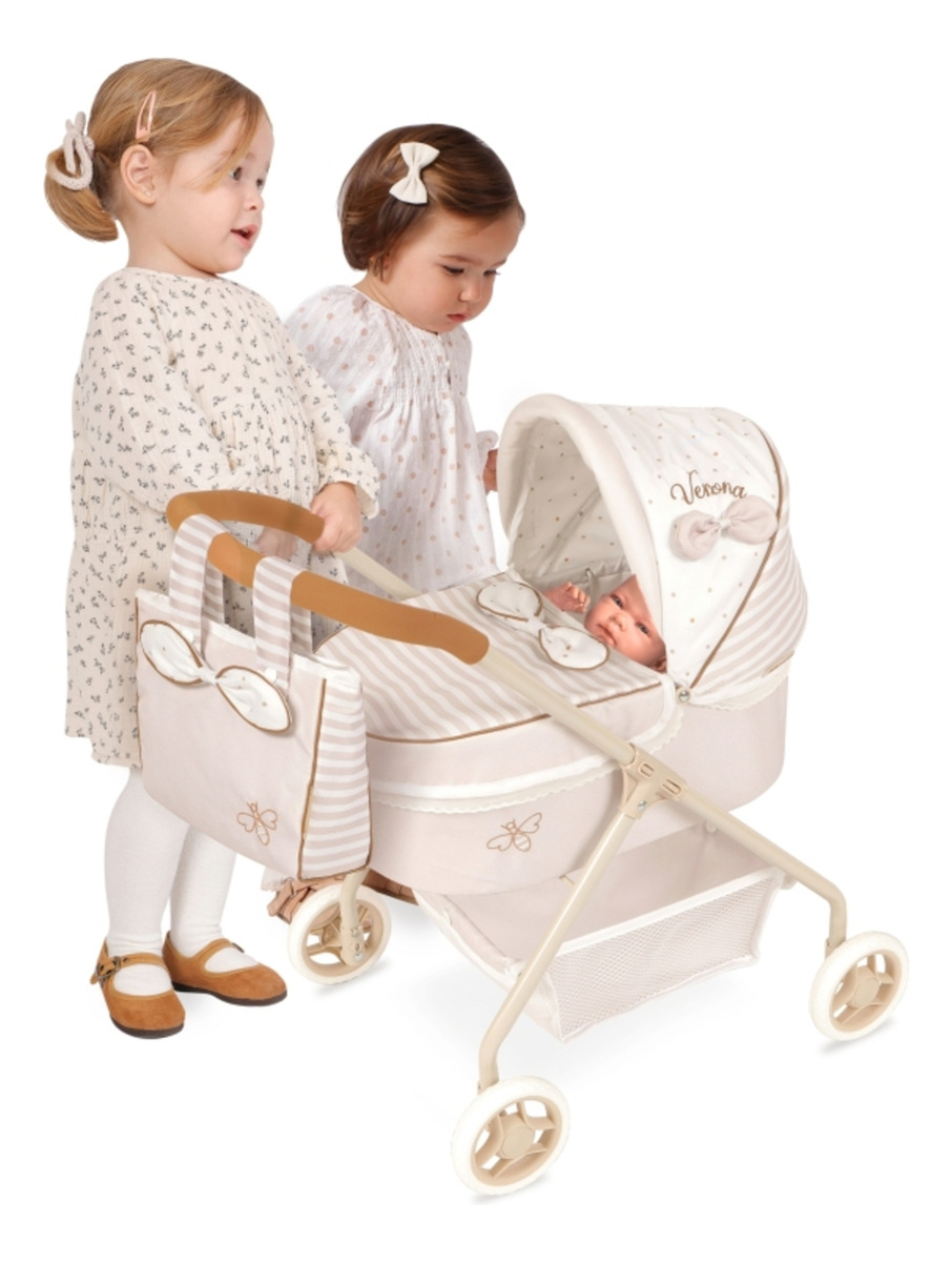 Carro Muñecas Verona + Bolso De Cuevas Reborn Muñecas Trex