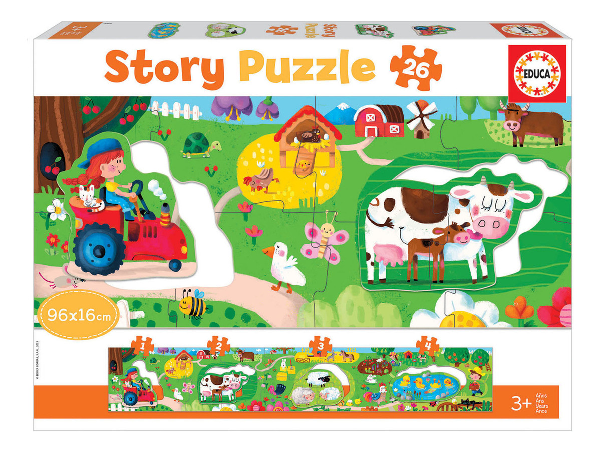 Puzzle Encastre La Granga Infantil 26 Piezas Educa Trex