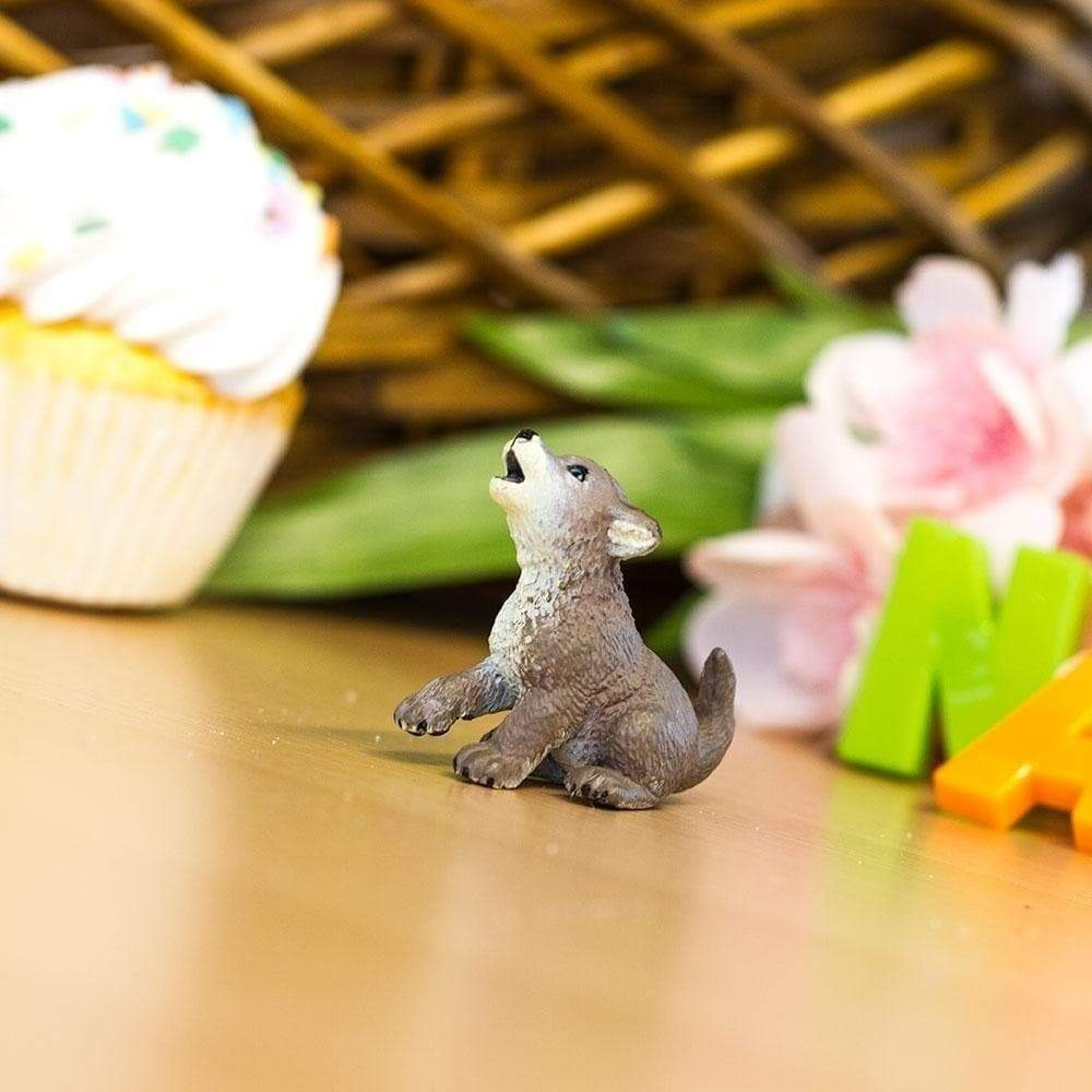 Figura Safari Lobo Bebe Niños Juguete Decoración Trex