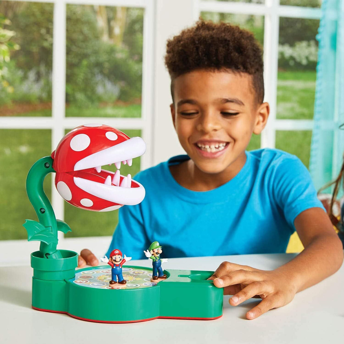 Juego De Mesa Super Mario Planta Piraña Juguete Didactico