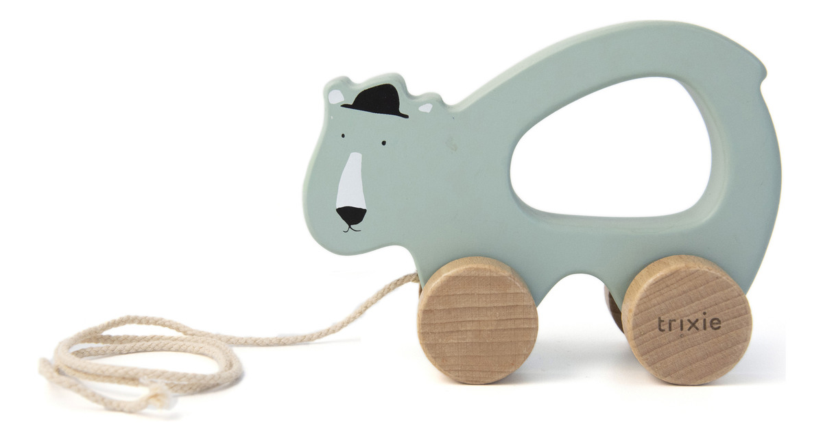 Juguete Arrastre Andador Madera Animales Trixie Infantil Tx