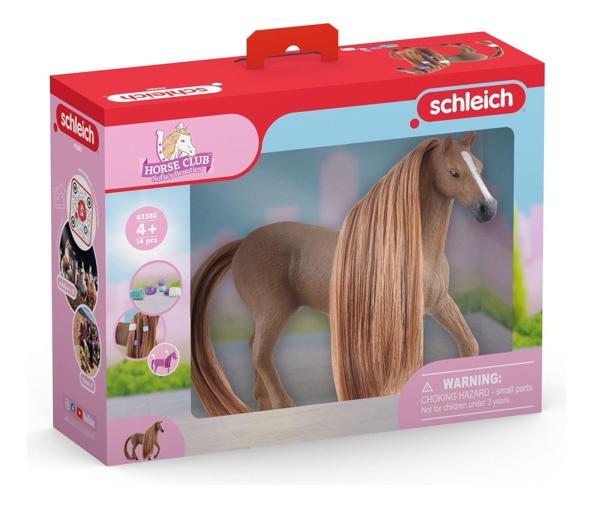 Figura Yegua Pura Sangre Inglesa Schleich Pelo Cepillable Tx