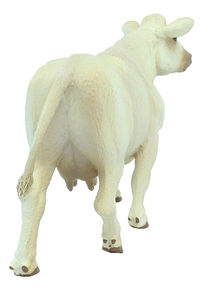 Figura Safari Juguete Vaca Charolais Granja Coleccionable Tx