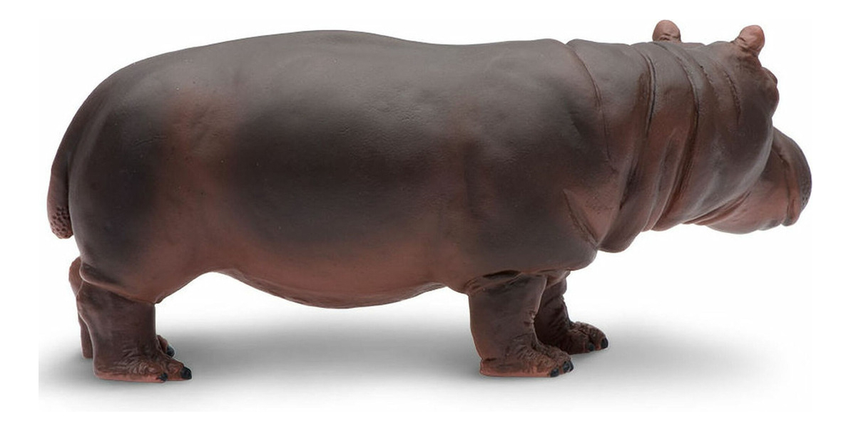 Hipopotamo Figura Safari Hippopotamus Escala Muñeco Trex