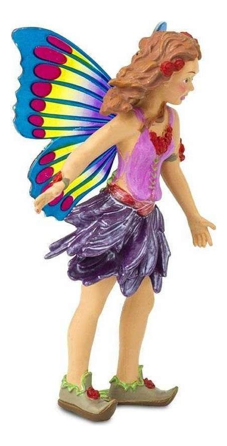 Figura Violeta Mariposa Fairy Fantasy Safari Muñeco Trex