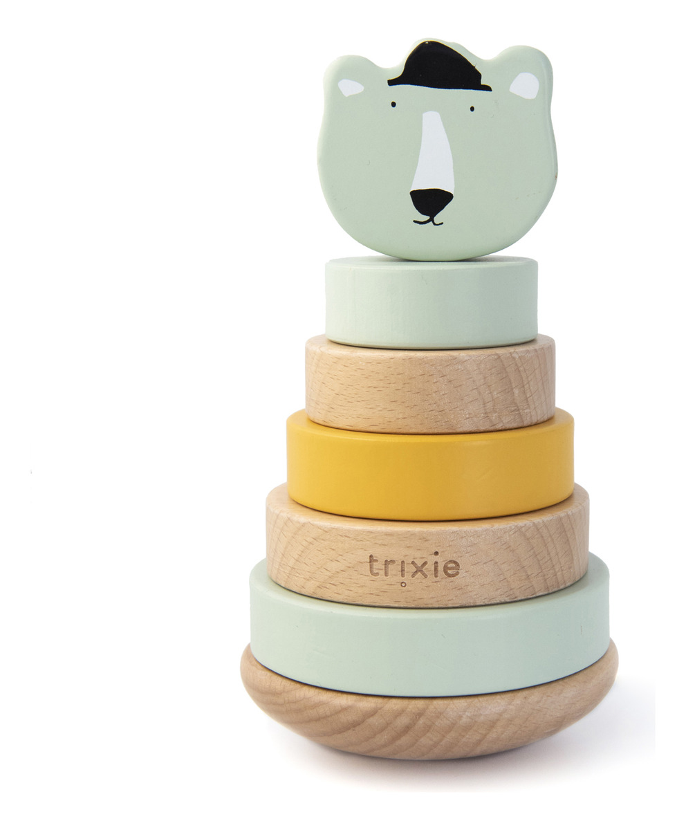 Juguete Apilable Infantil Madera Animales Didactico Trex