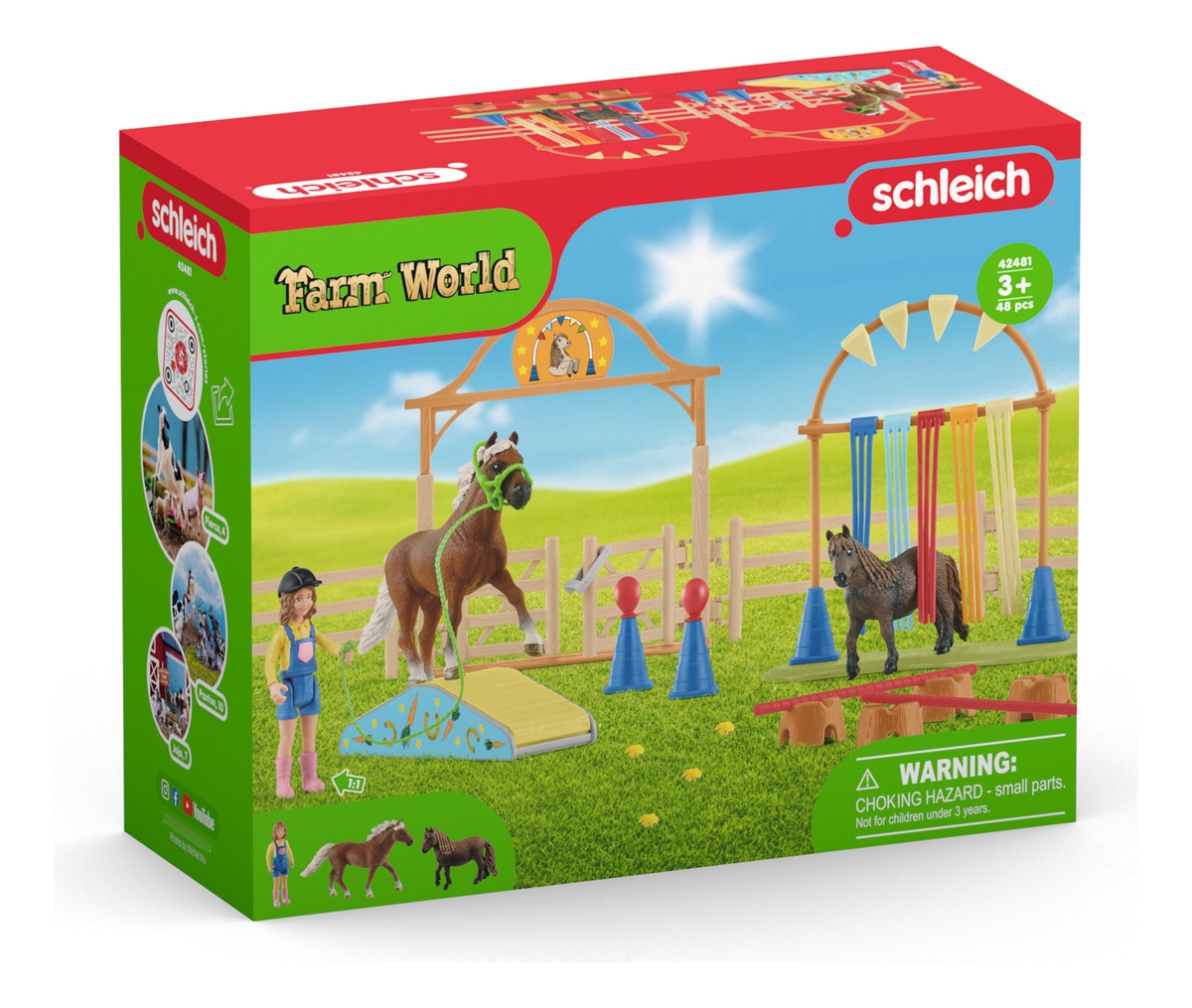 Set Entrenamiento Agilidad Ponis Schleich Farm World Trex