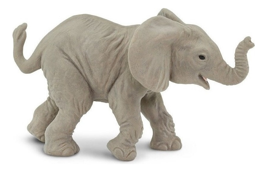 Figura Safari Tierno Elefante Africano Bebe Juegos Niños Tx