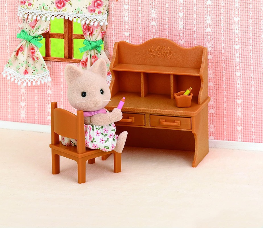 Sylvanian Families Set Escritorio + Silla Juguete Accesorios