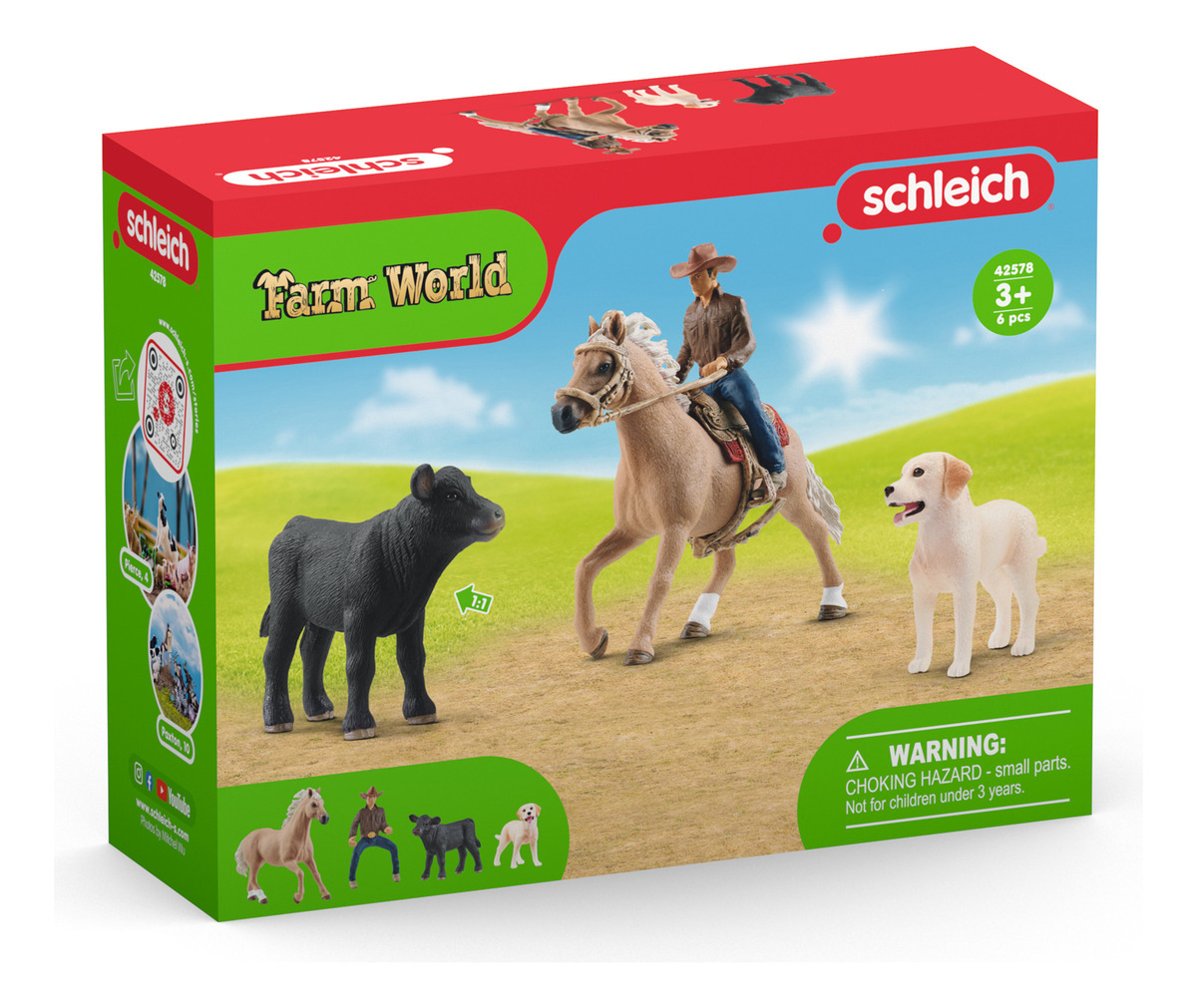 Figura Aventuras Equitación Vaquera Schleich Farm World Trex