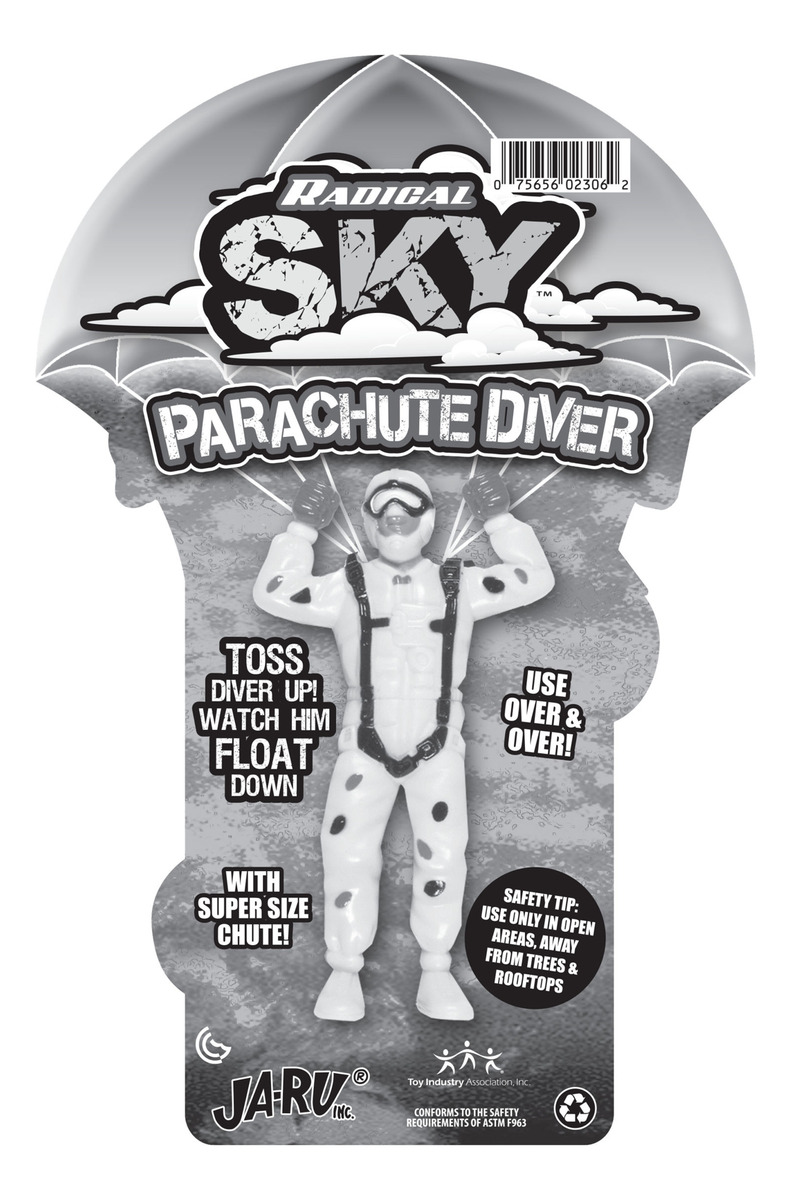 Figura Hombre + Paracaidas Flying Glider Ja Ru Trex