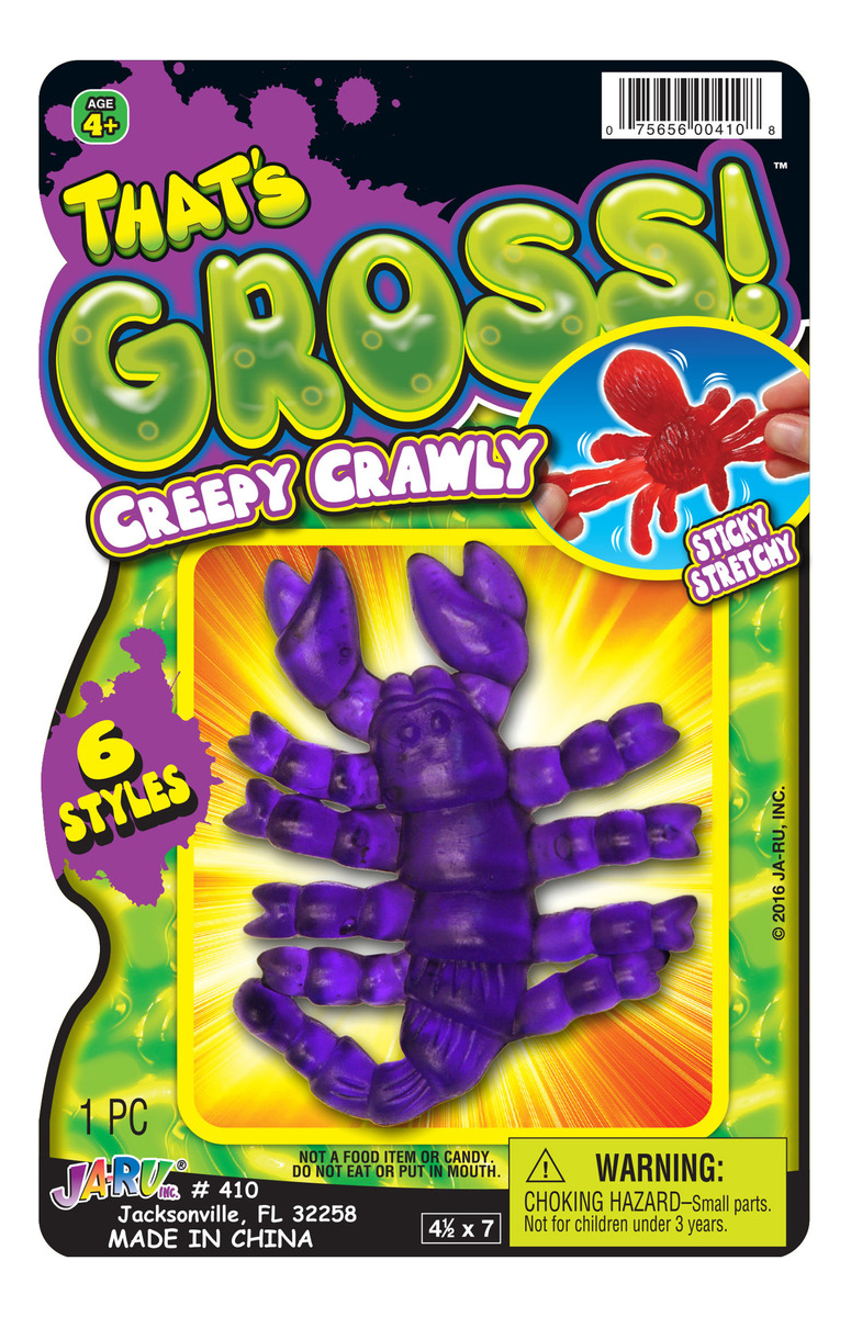 Bichitos Estirables Goma Juguete Ja Ru Gel Calidad Trex