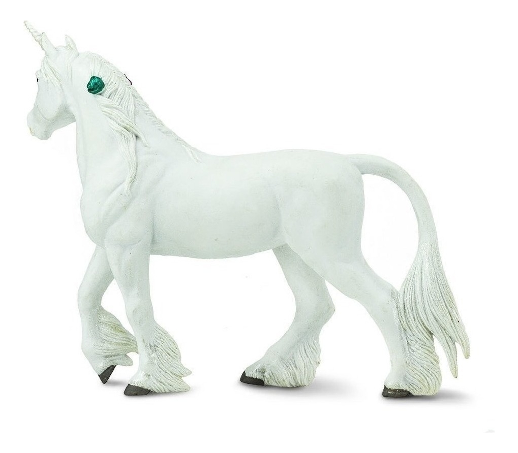 Figura Safari Unicornio Blanco Niñas Caballo Juguete Trex