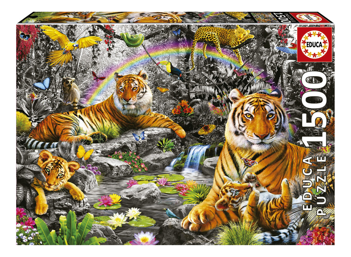 Puzzle Rompecabezas Brillante Jungla 1500 Piezas Educa Trex