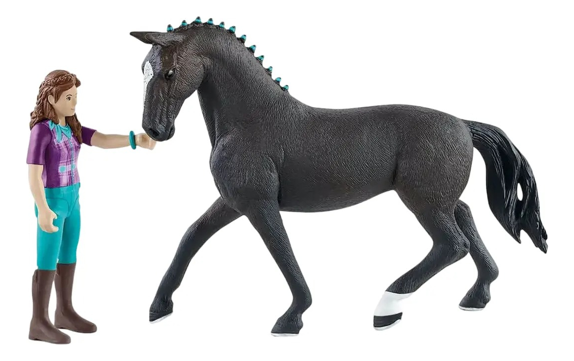 Figura Coleccionable Schleich Club Caballos Lisa Y Tormenta