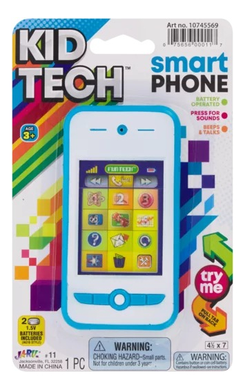 Telefono Celular Bebé Infantil Ja Ru Pila Sonido Música Trex