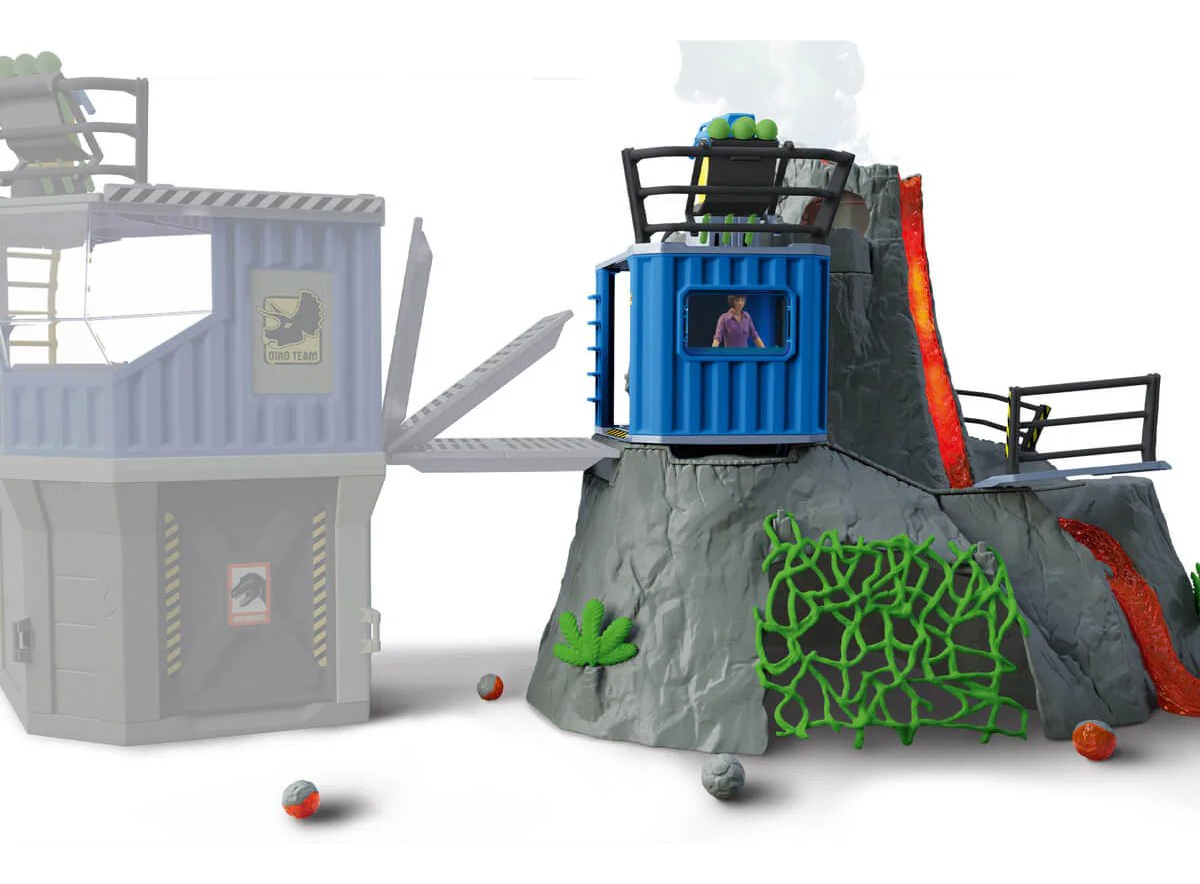 Campamento Base Expedición Volcán Schleich Juego Divierte Tx