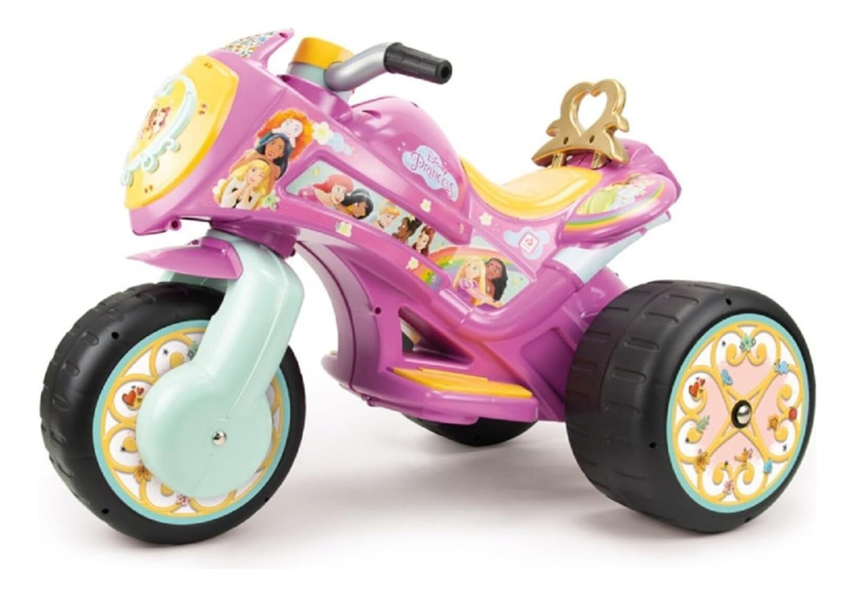 Triciclo Moto Electrica Princesas Disney Injusa Infantil Tx