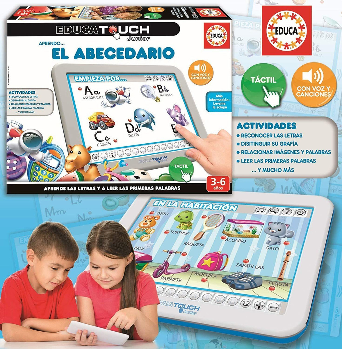 Puzzle Educa Touch Junior Abecedario Infantil Calidad Trex