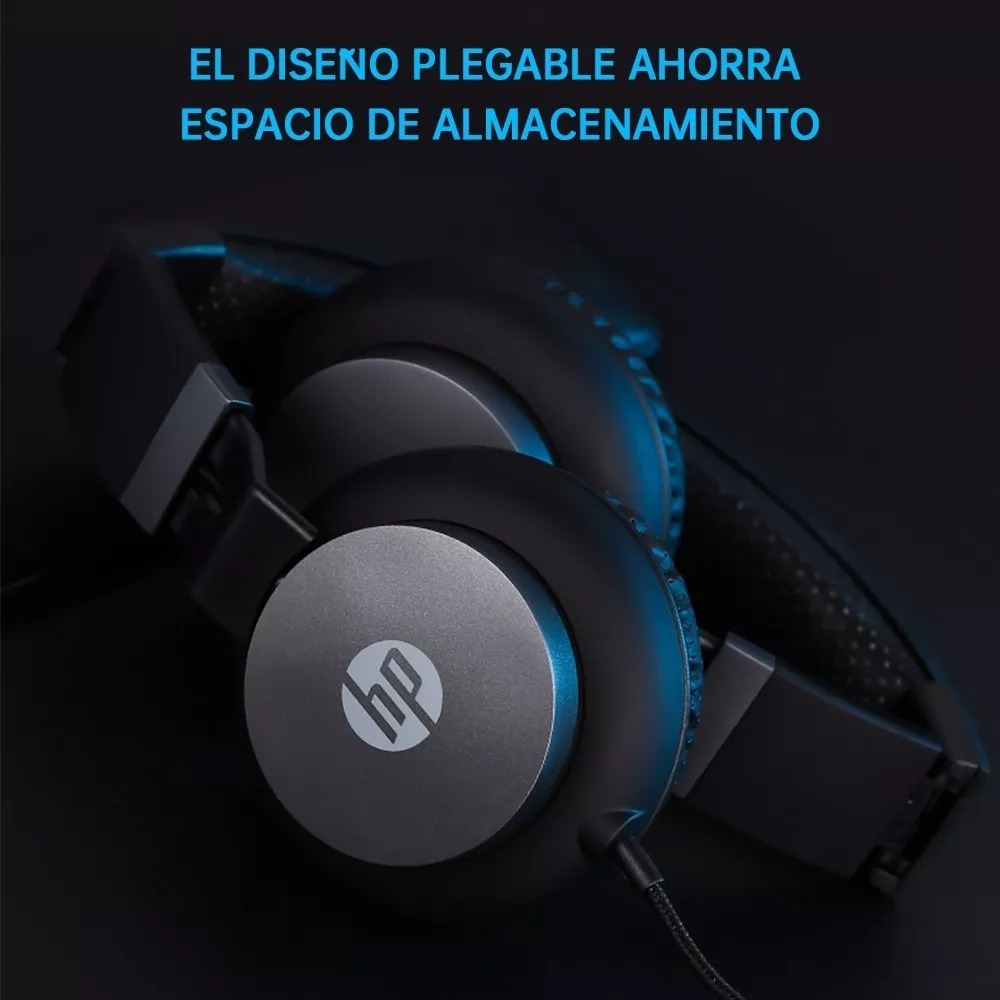 Auriculares Gamer Hp Auxiliar Plegable Cascos Microfono Trex