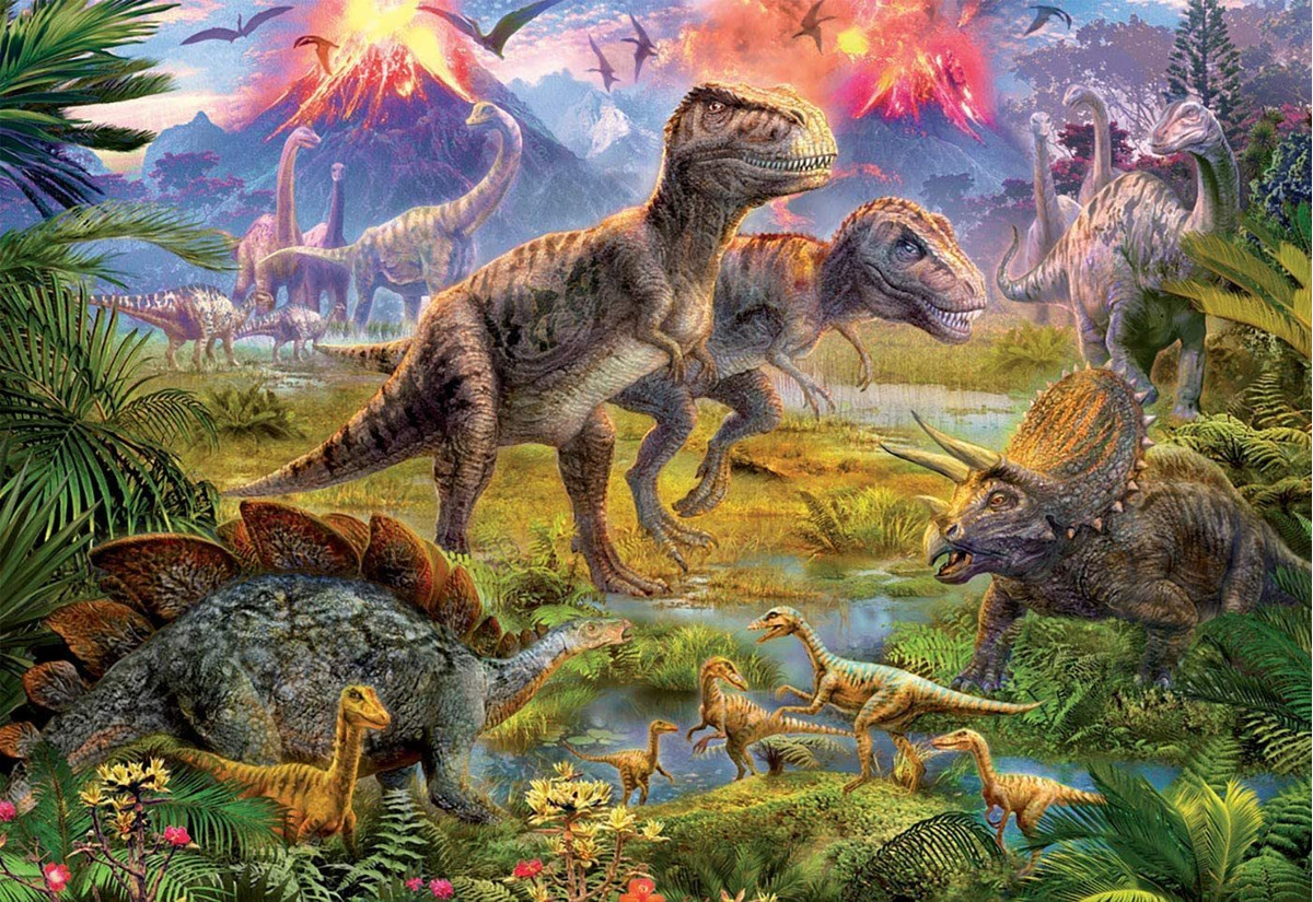 Rompecabeza Puzzle Educa Encuentro Dinosaurios 500 Piezas Tx