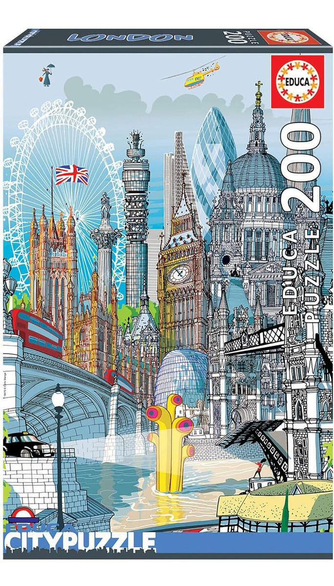 Puzzle Rompecabezas Londres City 200 Pcs Educa Infantil Trex