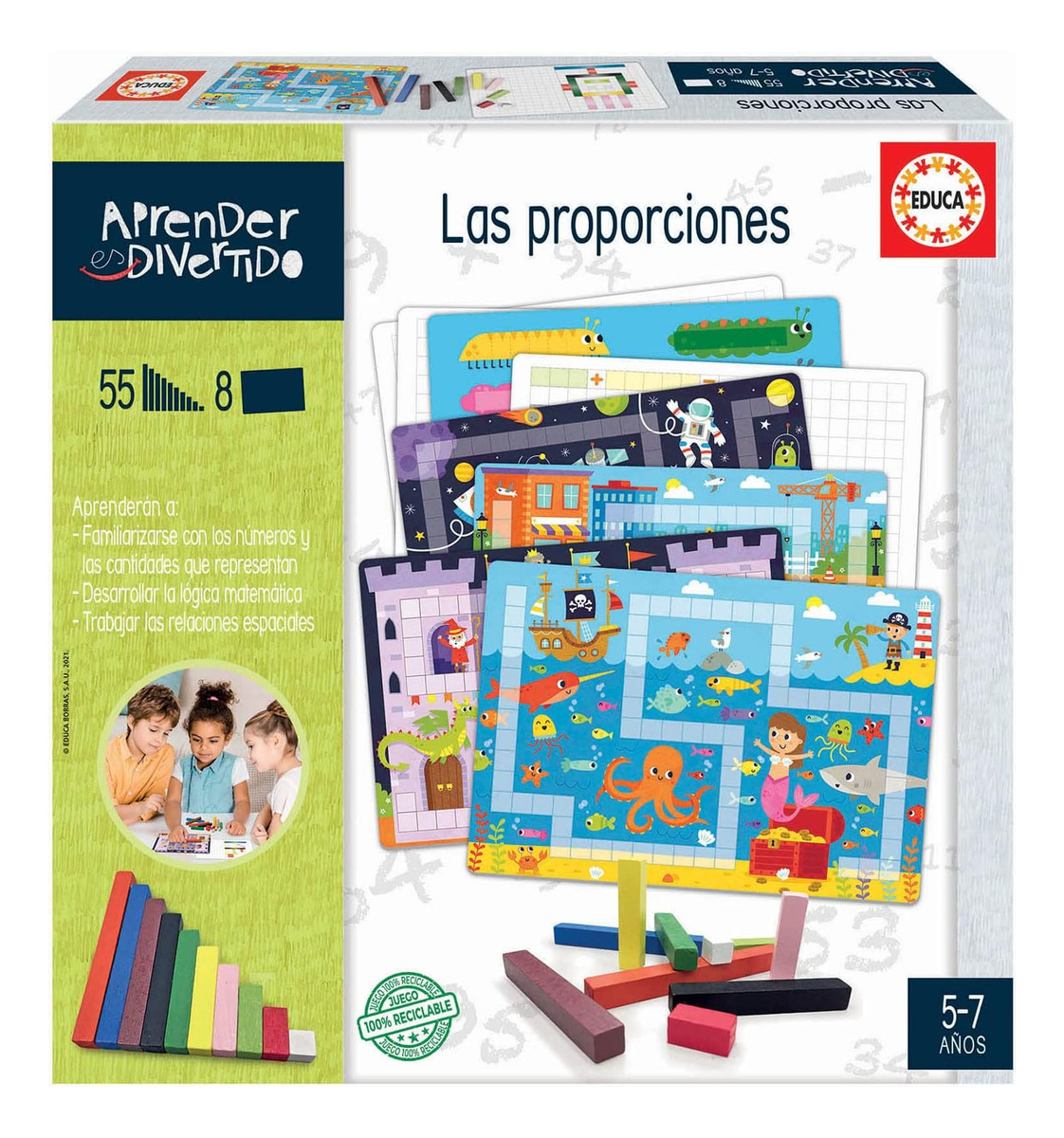 Juego Infantil Aprender Proporciones Educativo Educa Trex