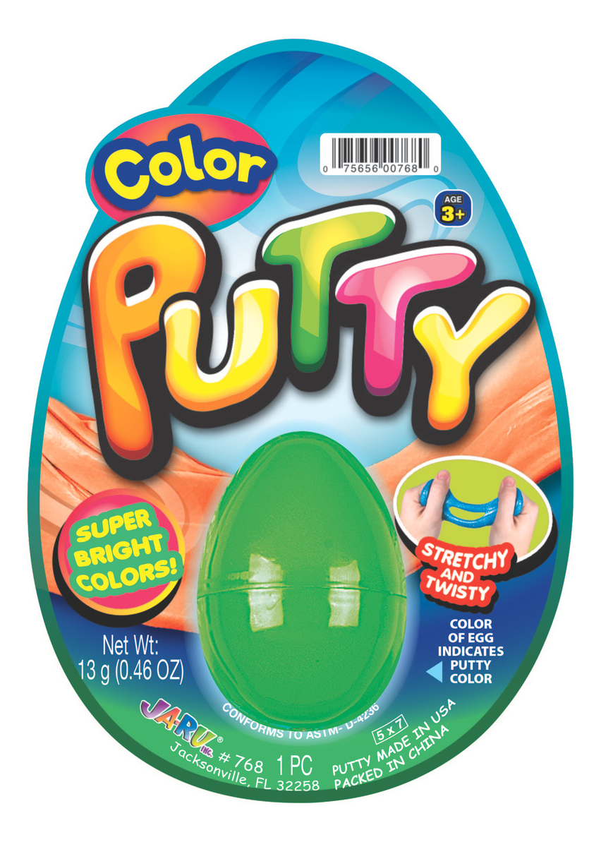 Huevo Slime Putty Color Brillante Formato Ja Ru Infantil Trx