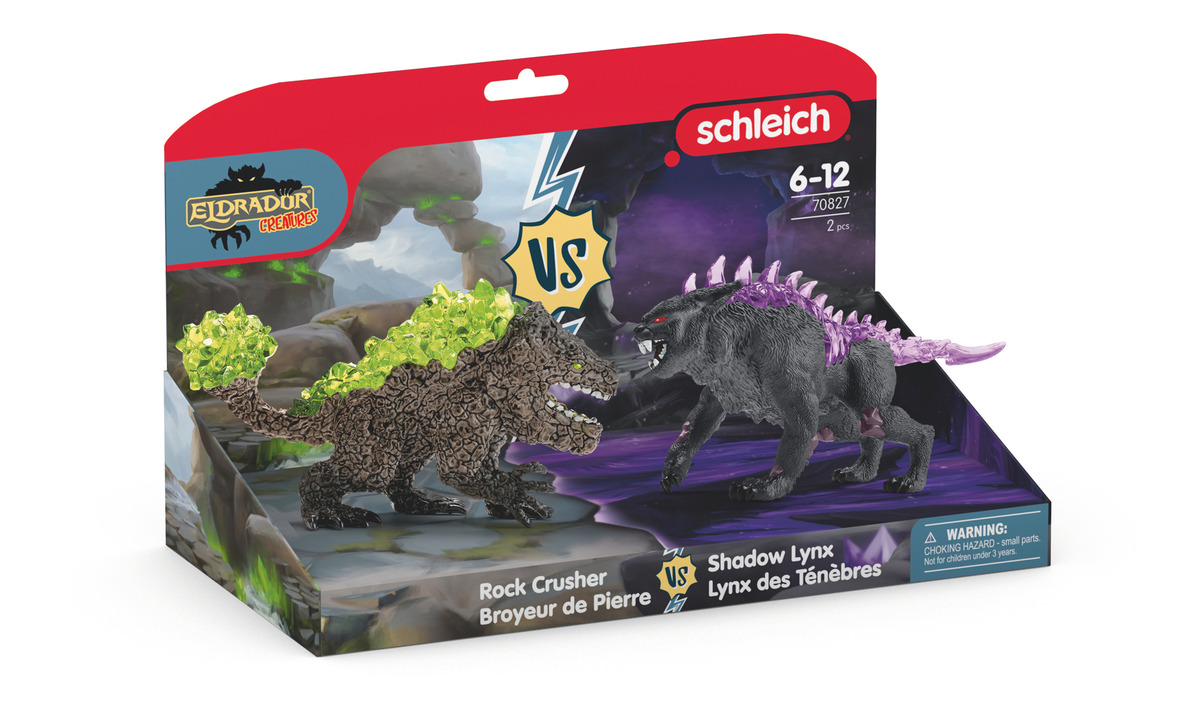 Lince Shadow Lynx Vs Rock Crush Eldrador Pelea Schleich Trex