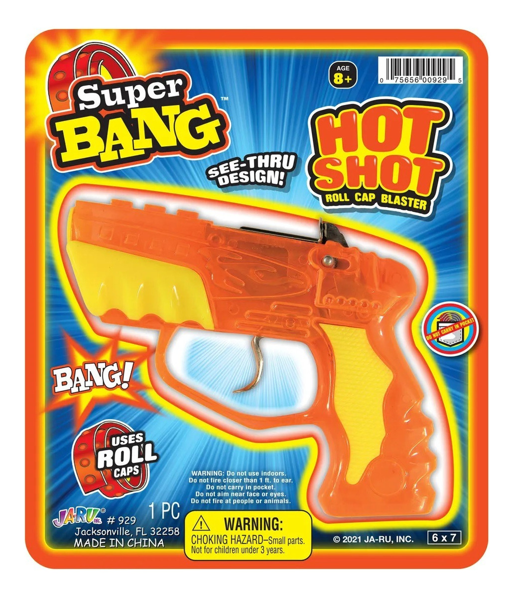 Pistola Hot Shot Roll Caps Ja Ru Super Bang Infantil Trex