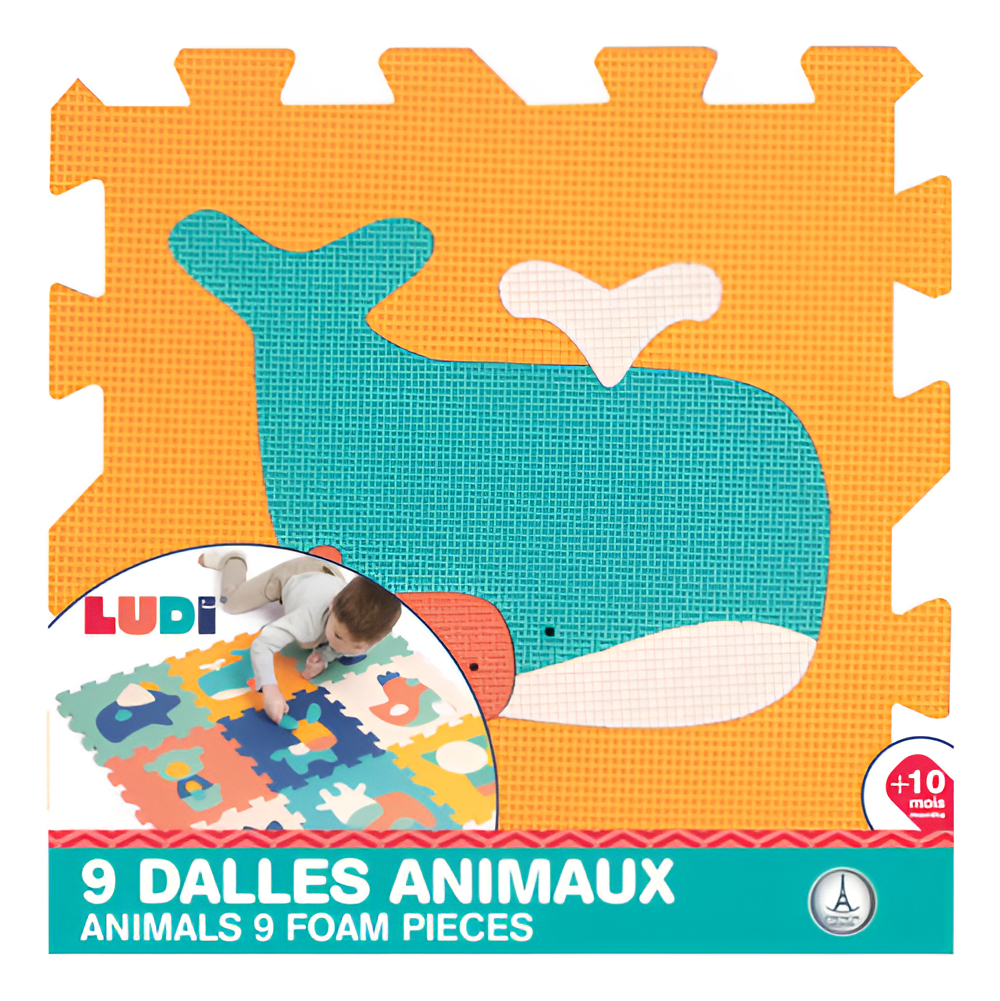 Alfombra Piso Goma Eva Infantil Animales Encastrable Ludi Tx