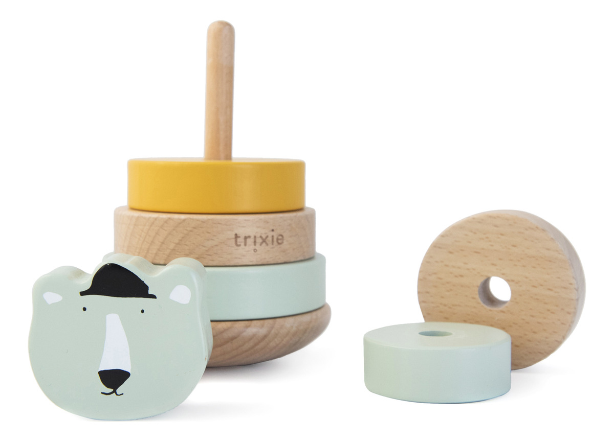 Juguete Apilable Infantil Madera Animales Didactico Trex