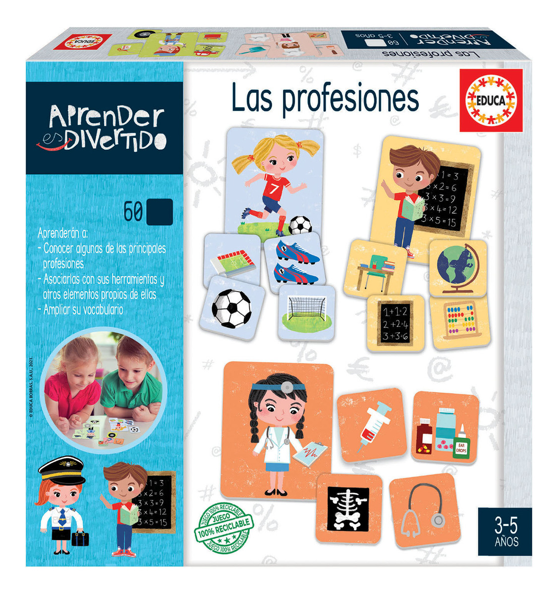 Juego Mesa Infantil Profesiones Aprender Es Divertido Educa
