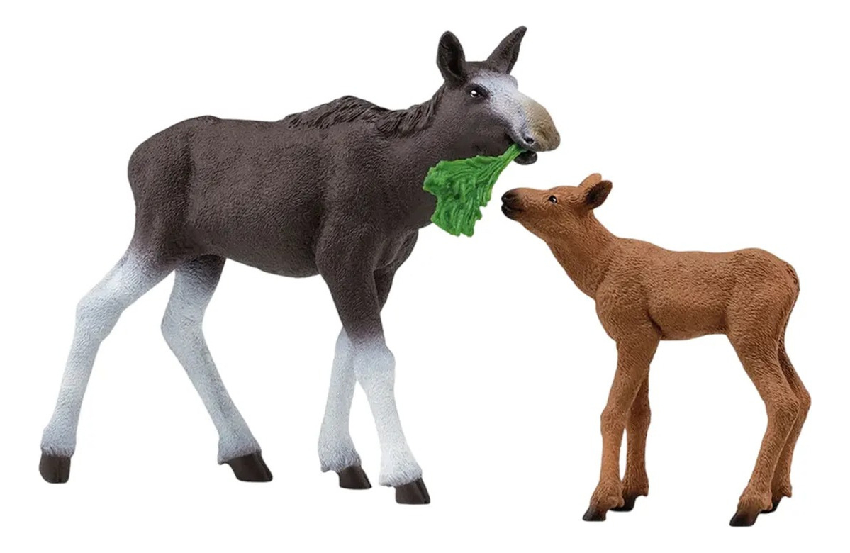 Figura Juguetes Familia De Alce Schleich 42629 Trex