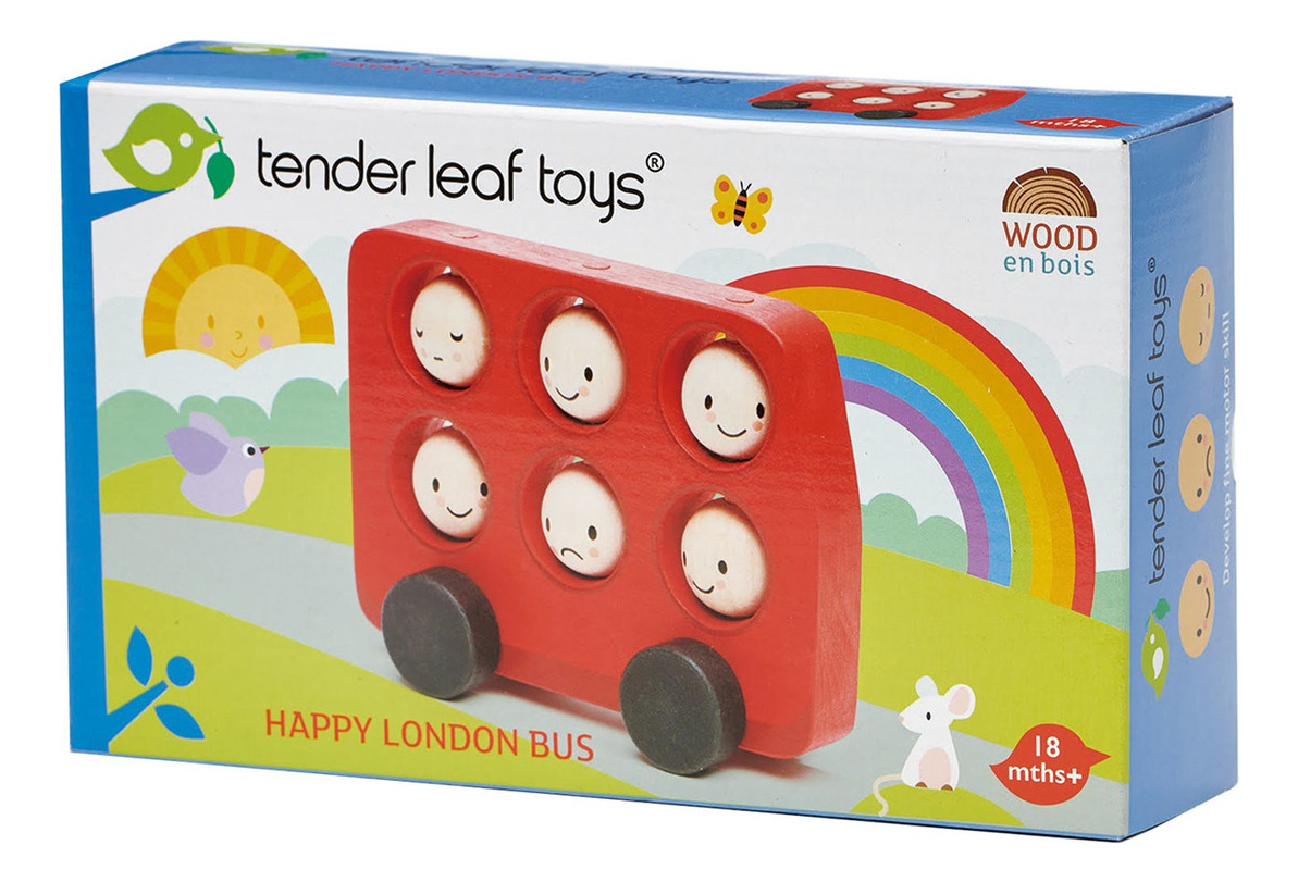 Juguete Bus Feliz London Tender Leaf Madera Infantil Trex ®