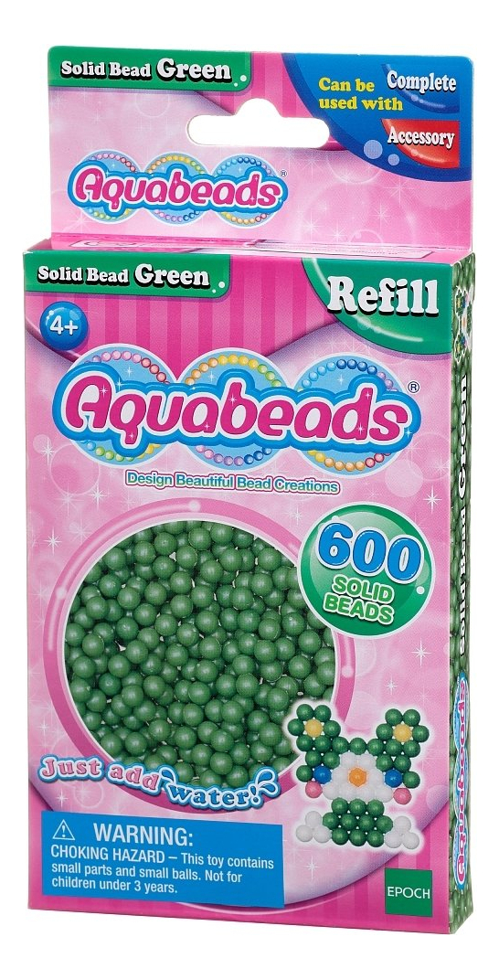 Aquabeads Pack 600 Cuentas Verde Oscuro Juguete Infantil Tx