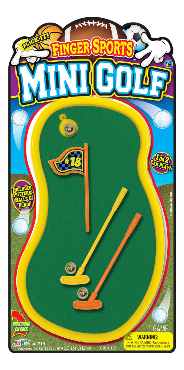 Super Mini Golf + 2 Palos + Pelota Infantil Mesa Ja-ru Trex